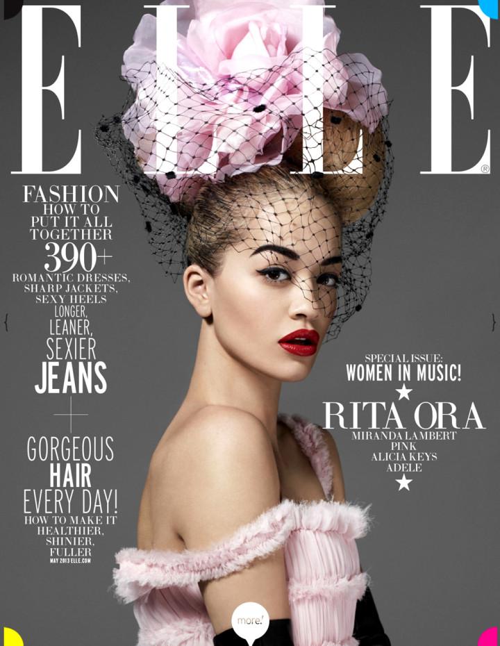 Covers- Adele, Rita Ora & Alicia Keys by Thomas Whiteside for Elle US May 2013 2