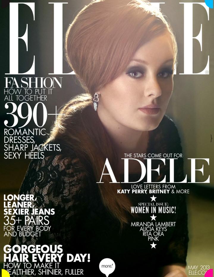 Covers- Adele, Rita Ora & Alicia Keys by Thomas Whiteside for Elle US May 2013