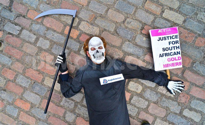 Protesting for Human Rights, Environmental Abuses of Mining in London