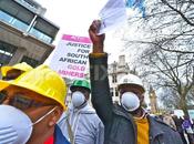 Protesting Human Rights, Environmental Abuses Mining London