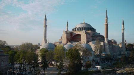 view of Hagia Sophia from seven hill roof top