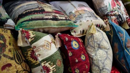 a pile of cushions in the grand bazar