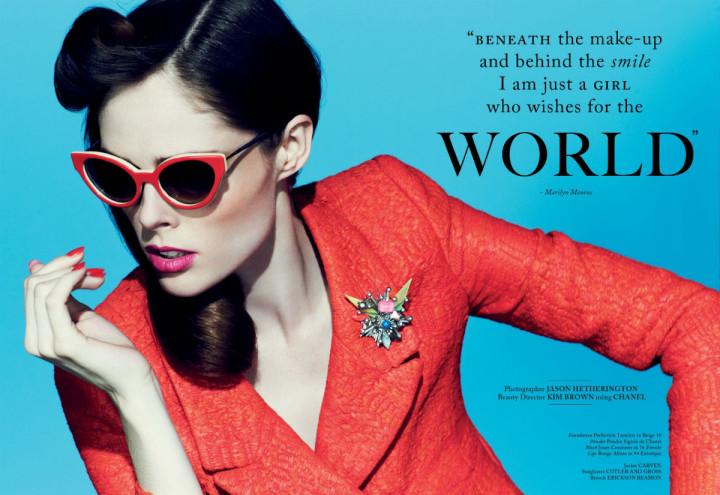 Coco Rocha by Jason Hetherington for Glass Spring 2013