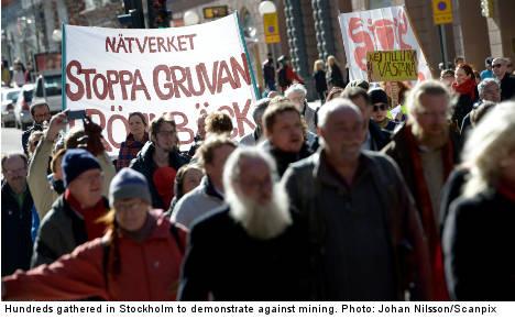 Hundreds Protest Sweden’s Mining Boom