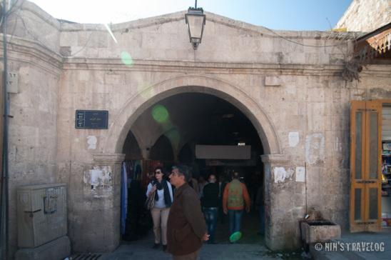 The entrance to the Grand Souk of Aleppo from the citadel