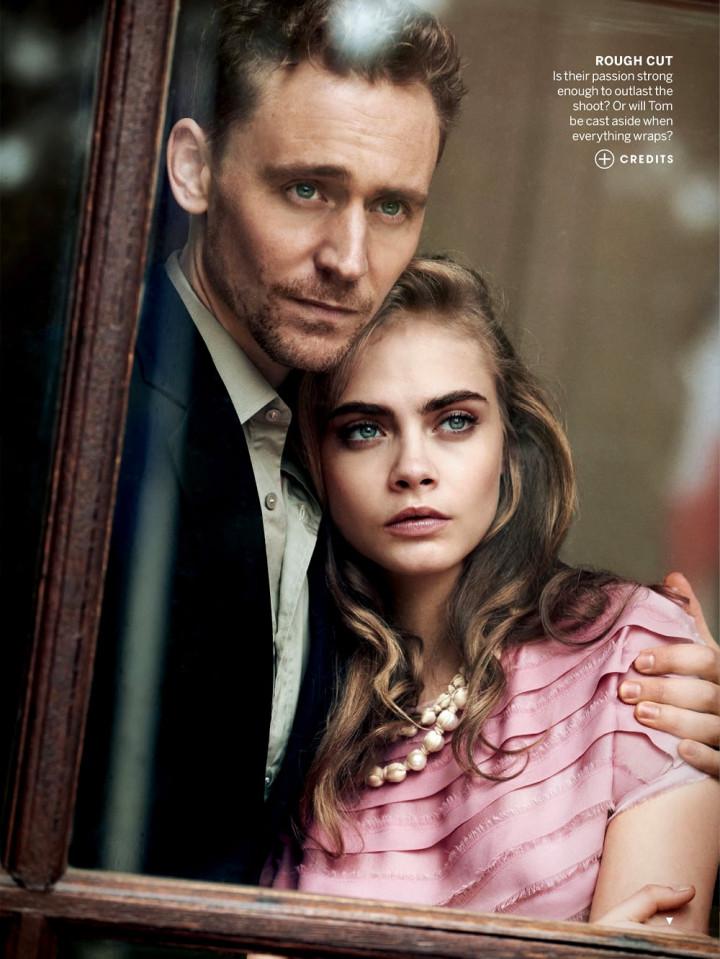 Cara Delevingne & Tom Hiddleston by Peter Lindbergh for Vogue US May 2013 7