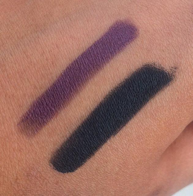 Sephora Crayon Jumbo Liner 12 Hr wear Waterproof Pencils Black and Purple - Review, Swatch, EOTD, FOTD