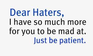 Dear Haters