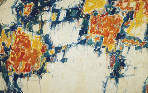 I usually don’t like Sam Francis, but I like this painting.