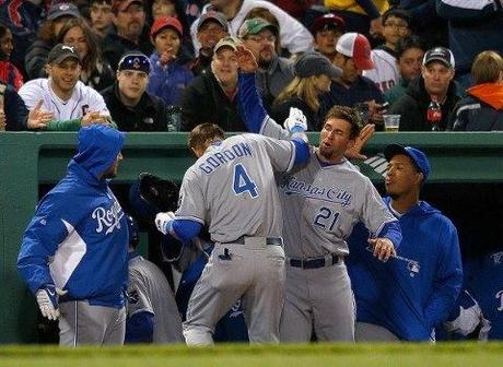 Gordon, Kottaras homer in 5th, Royals top Red Sox in extras, 5-4. RECAP: http://atmlb.com/17GFc1s