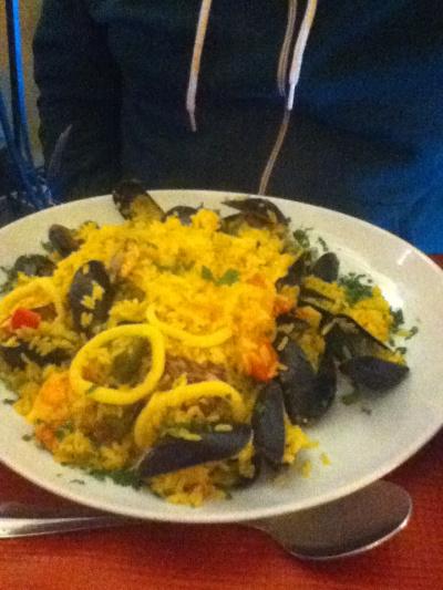 Seafood Paella Les Memoires de Gretry