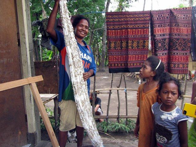 Ikat making process