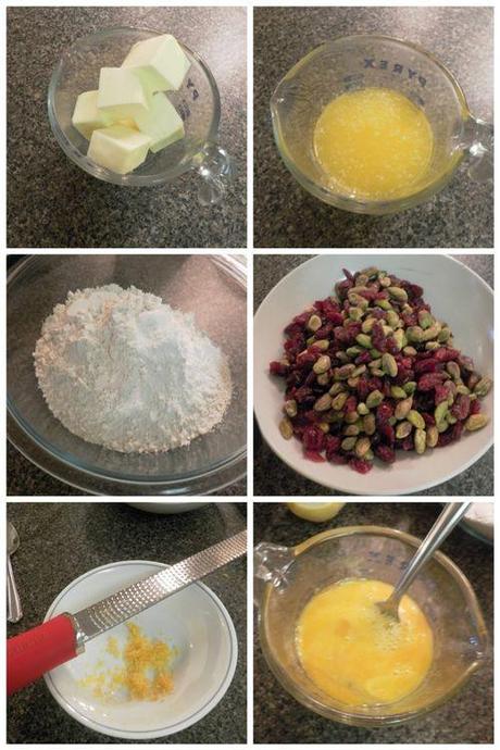 Lemon, pistachio, cranberry biscotti-collage1