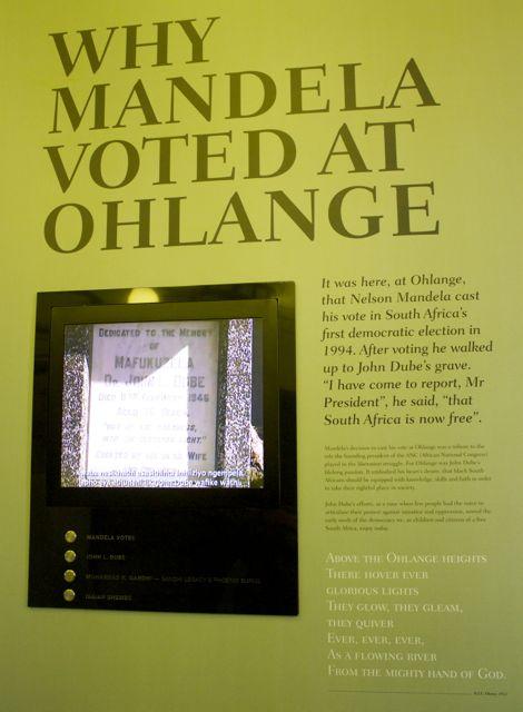 Ohlange School where Nelson Mandela voted for the 1st time in South Africa