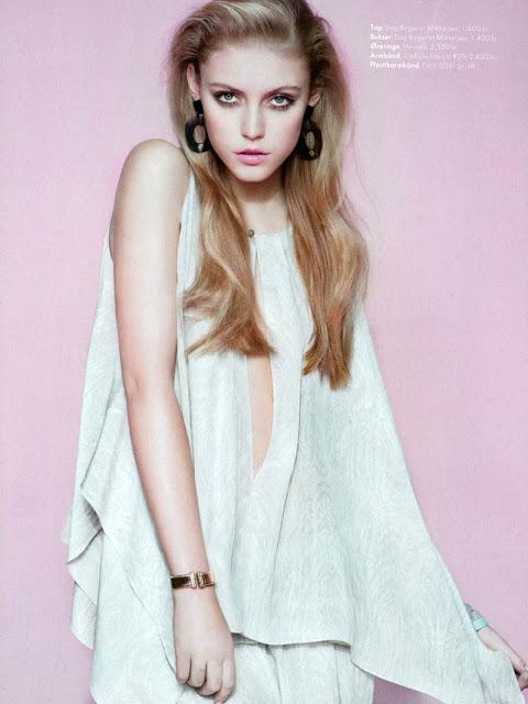 LUCIA JONOVA FOR ELLE DENMARK APRIL 2013 COVER SHOOT