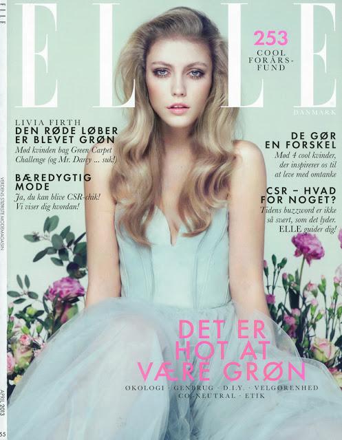 LUCIA JONOVA FOR ELLE DENMARK APRIL 2013 COVER SHOOT