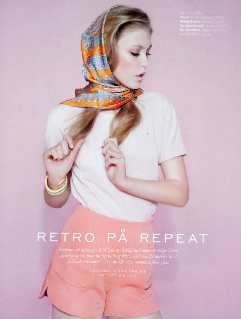 LUCIA JONOVA FOR ELLE DENMARK APRIL 2013 COVER SHOOT