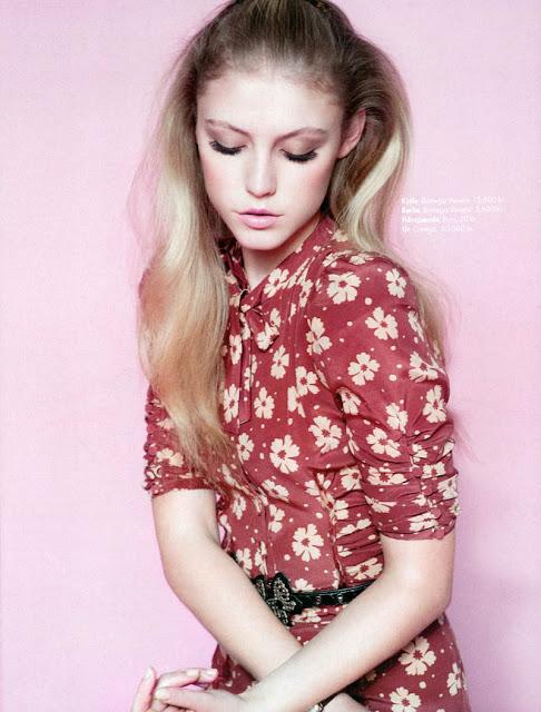 LUCIA JONOVA FOR ELLE DENMARK APRIL 2013 COVER SHOOT