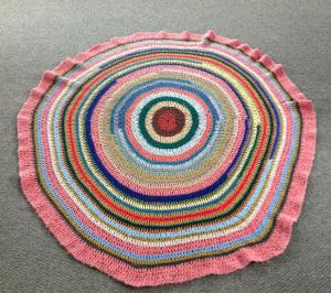 Crochet rug, op shop show off  this mom rocks