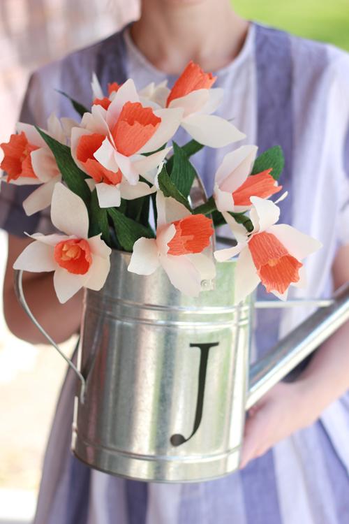 Monogramed watering can