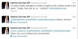 Nadine Dorries Lib Dem Twitter