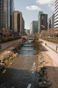 Cheonggyecheon Stream, Seoul, Korea