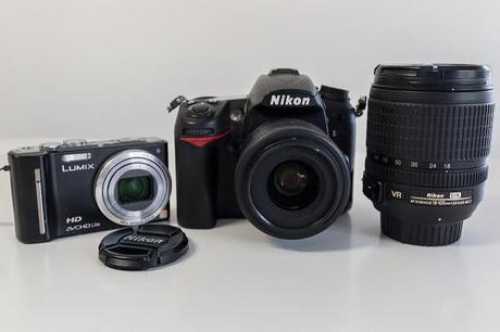 nikon d7000 and panasonic lumix tz10 cameras
