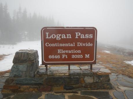 Logan Pass Sign