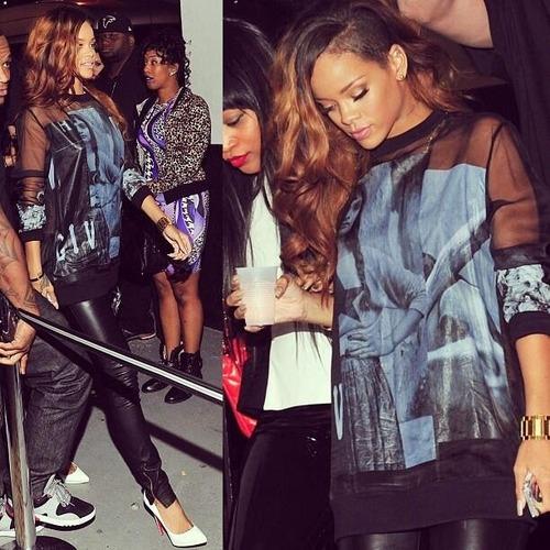 Rihanna spotted leaving Magic City in Atlanta wearing Givenchy x...