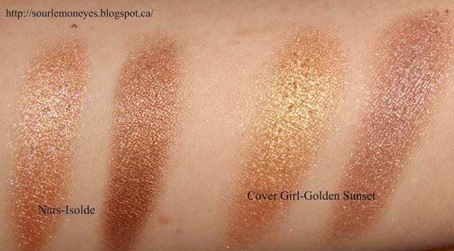 Nars Duo Eye shadows in Isolde-Review, Swatches and a Cheap Dupe