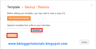 How to Install/Upload a New Template on Blogger Blog or Blogspot