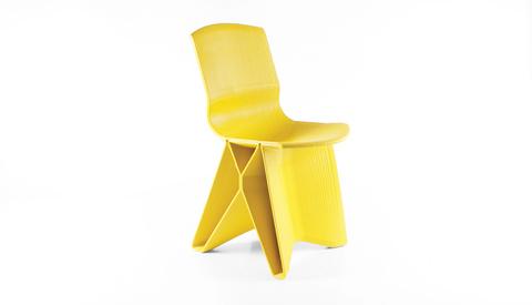 Yellow chair Dirk Vander Kooijen.