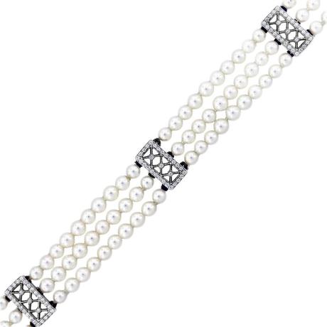 Tiffany pearls, tiffany & co., tiffany pearl bracelet, pearl bracelet boca raton