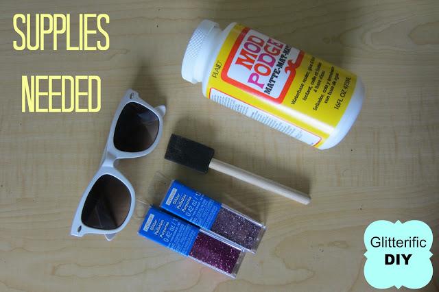 DIY: Glitterific Sunglasses!