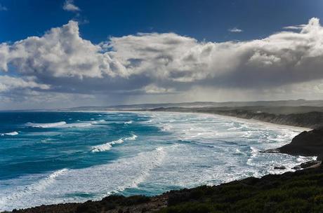 waves and dark sky above bridgewater bay