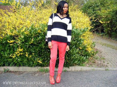 Today I'm Wearing: Red & Black & White