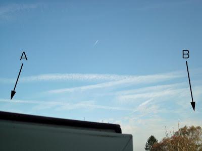 chemtrails - PHOTO OF THE DAY - non-persistent contrail in a chemtrailed sky