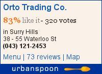 Orto Trading Co. on Urbanspoon