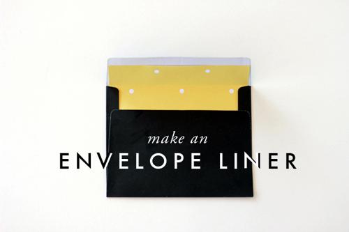 Make an envelope liner