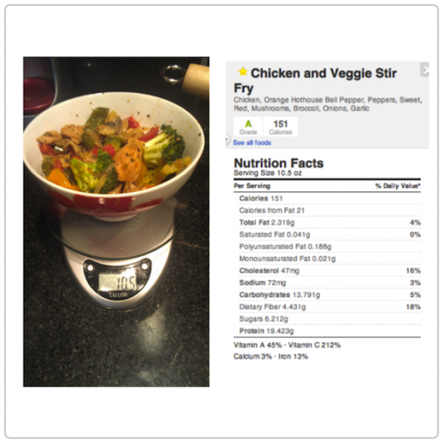 Chicken and Veggie Stir Calorie Count