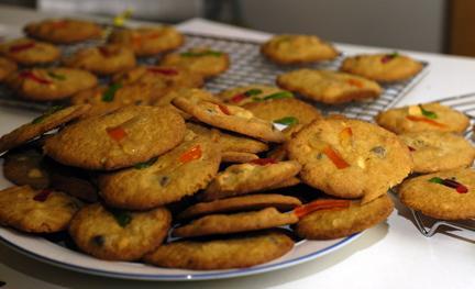 pile monster cookies