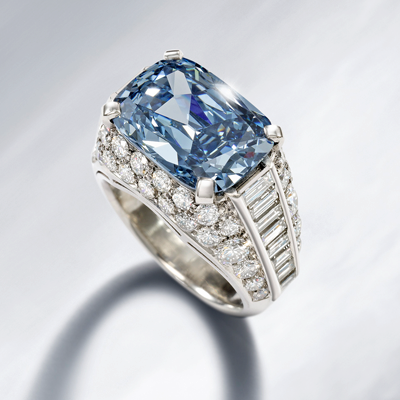 blue diamond, bonham's, graff, fancy colored diamonds, blue diamond ring