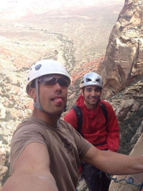 Evan and I on the top of Sour Mash, and amazing 5.10 route in Black Velvet Canyon