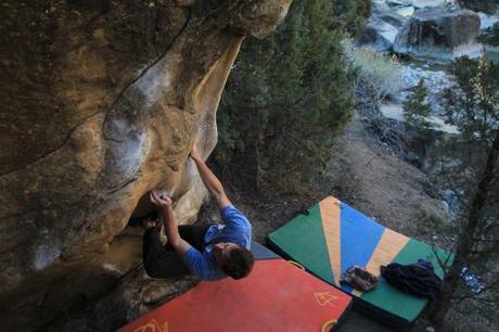 I think this is the top of Sour Mash, a fabulous 5.10 route in Black Velvet Canyon.