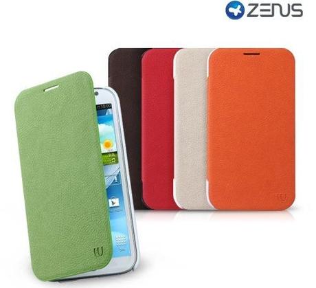 Zenus Walnutt Color Flip Case for Galaxy Note 2