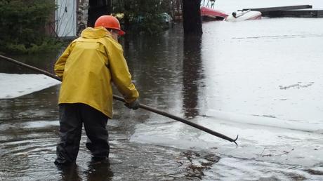 Marvin moves ice - oxtongue lake - ontario - april 19 2013