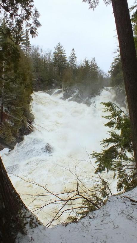 Ragged Falls - spring rush  -  Oxtongue River - Ontario - April 20 2013