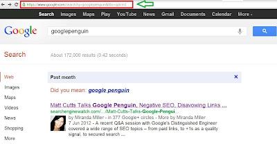 google search parameter
