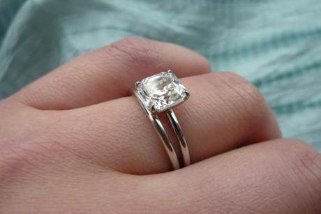 Asscher-Cut Diamond Engagement Ring