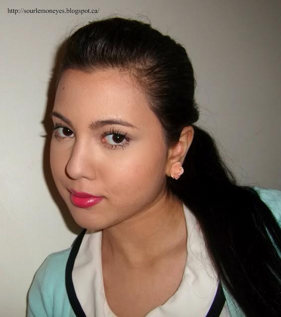 Spring FOTD Fresh Face and  Bright Lip Featuring the Revlon Lip Butter in Sweet Tart